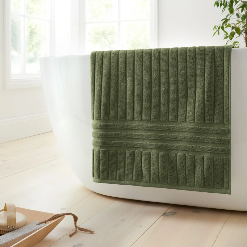 Image of Bianca Bianca Hotel Towel 63 Olive Green unisex Sheet