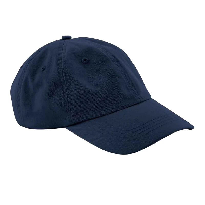 Image of Beechfield Beechfield Men Cotton Baseball Cap in Navy Navy One Size Male 5063300462461