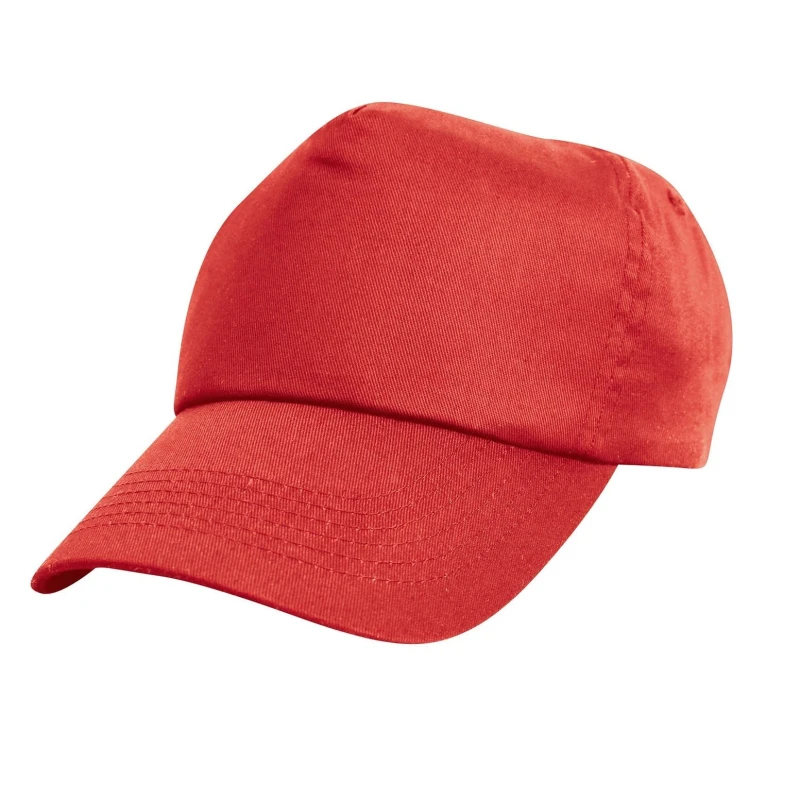Image of Result Plain Basebll Cap in Red Red Unisex One Size