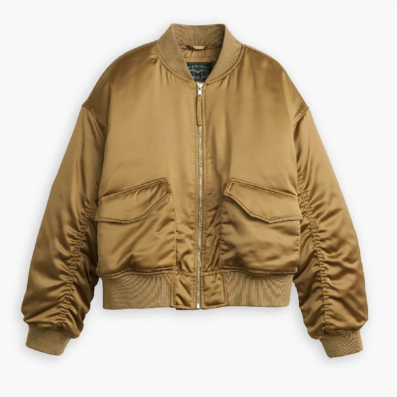 Image of Levis Womens Andy Techy Bomber Jacket Ermine female 10 (S)