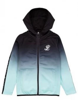Image of Illusive London Boys Fade Scope Zip Through Hoodie - Back/Mint