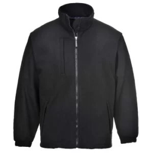 Image of Portwest Mens BuildTex Laminated Fleece Black 2XL