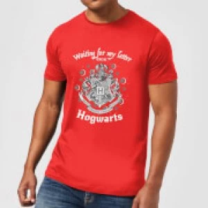 Image of Harry Potter Waiting For My Letter From Hogwarts Mens T-Shirt - Red - L