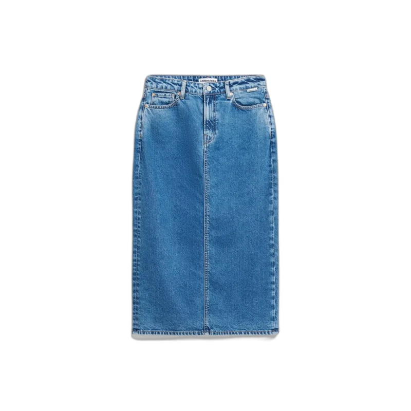 Image of ARMEDANGELS Denim skirt For Her ARMEDANGELS Kaalyke Bleu Female S