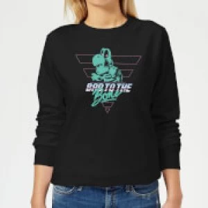 Image of Nintendo Super Mario Bad To The Bone Womens Sweatshirt - Black - M