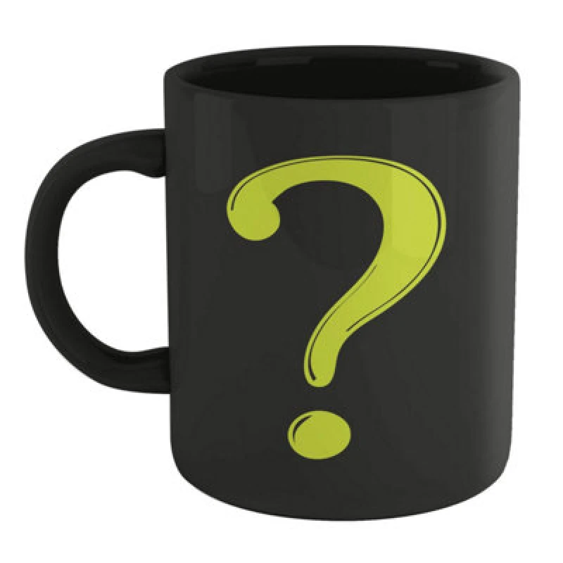Image of Batman Batman Official Core Riddler Mug - Black One Size Unisex 5056762888450