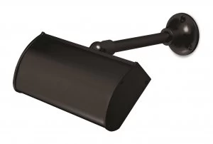 Image of LED 2 Light Sign Indoor Wall Light Black IP44