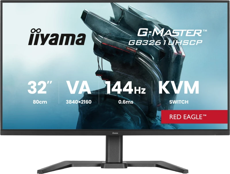 Image of iiyama G-Master GB3261UHSCP 32" 4K Ultra HD 144Hz 0.6ms Freesync Premium USB-C Height Adjustable Gaming Monitor GB3261UHSCP-B1