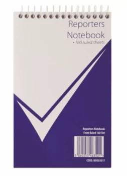 Image of Value Reporters Notebook 320 Page Feint Ruled PK10