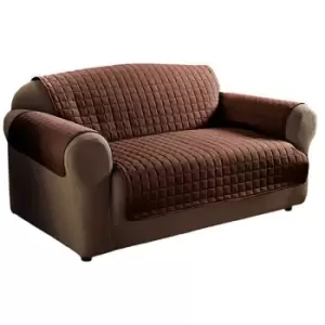 Image of Quilted Water Resistant Furniture Protector (3 Sizes) (Chair) Chocolate - Chocolate