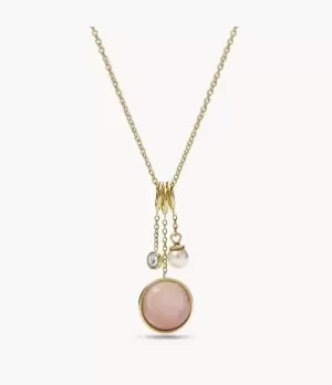 Image of Fossil Women Sutton Pink Mother-of-Pearl Pendant Necklace