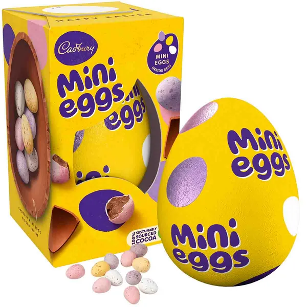 Image of Cadbury Gifts Direct Cadbury Mini Eggs Chocolate Egg (97g) 4241230