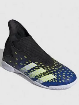 Image of adidas Junior Predator Laceless 20.3 Astro Turf Football Boot - Black/Yellow, Size 3