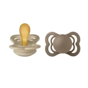 Image of BIBS Supreme 2 Pack Latex Size 1 Vanilla/Dark Oak 2 pcs