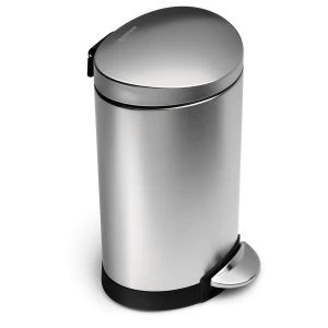 Image of Simplehuman Semi-Round Pedal Bin - 6 Litre