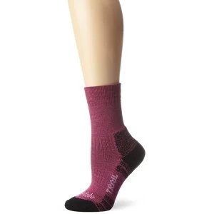 Image of Bridgedale Womens Woolfusion Trail Socks Berry Medium
