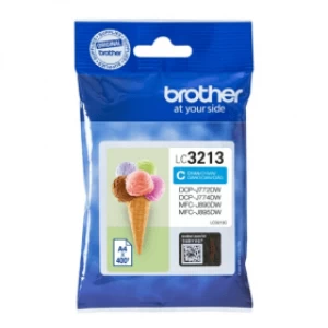 Image of Brother LC3213 Cyan Ink Cartridge
