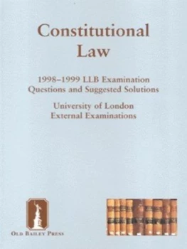 Image of Constitutional Law by University of London Paperback