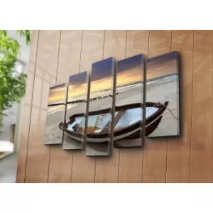 Image of 5PATK-21 Multicolor Decorative Canvas Painting (5 Pieces)