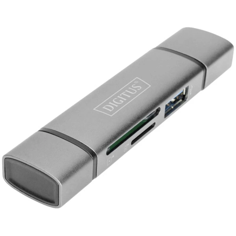 Image of Digitus Dual Card Reader Hub USB-C / USB 3.0. OTG