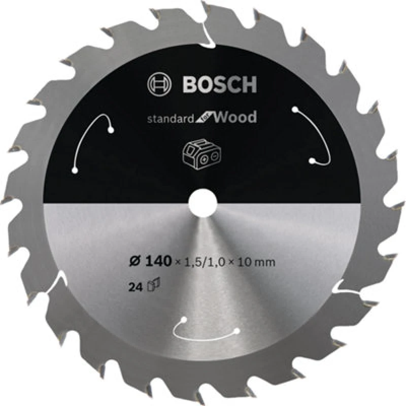 Image of Amica Bosch PRO Wood cordless Circular Saw Blade 140 x 1.5 x 10 mm 2608837669 2608837669