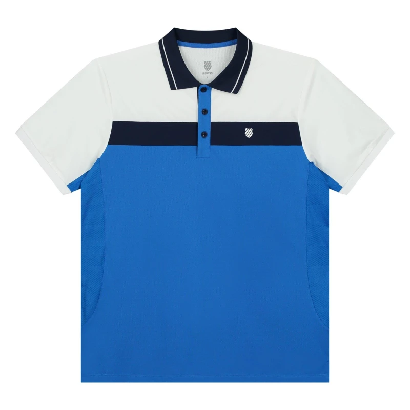 Image of K Swiss Core Training Polo Shirt Mens - Blue Blue XS