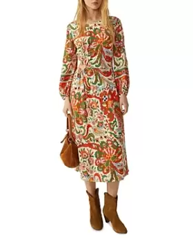 Image of ba & sh Monica Cutout Midi Dress