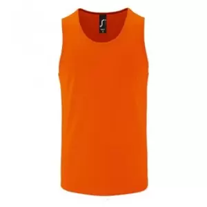 Image of SOLS Mens Sporty Performance Tank Top (M) (Neon Orange)