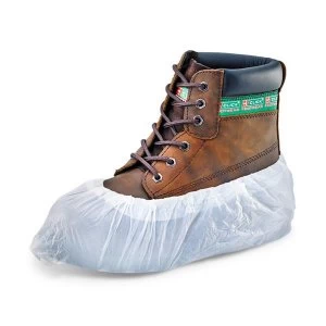 Image of Click Once Disposable Overshoe Waterproof Elasticated White Ref DOSW16