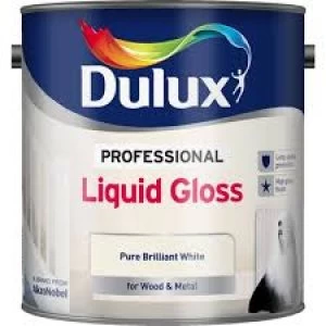 Image of Dulux Professional Pure Brilliant White Liquid Gloss Paint 2.5L