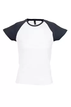 Image of Milky Contrast Short/Sleeve T-Shirt