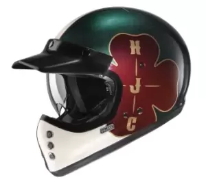 Image of HJC V60 Ofera Helmet, red-green, Size S, red-green, Size S