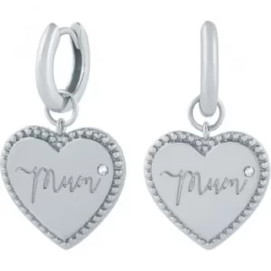 Image of Mum Huuggie Hoop Silver Earrings