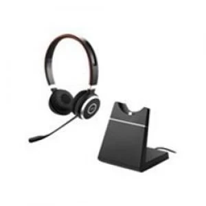 Image of Jabra Evolve 65 Stereo UC Wireless Headset and Charging Stand