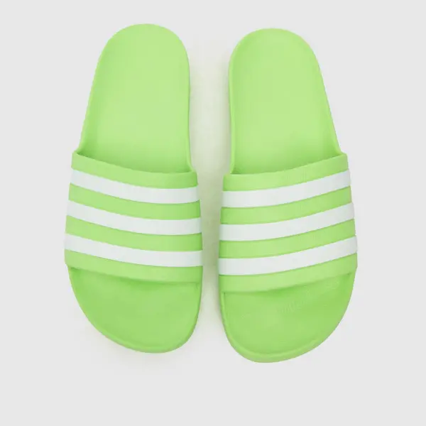 Image of adidas adilette aqua sandals in light green