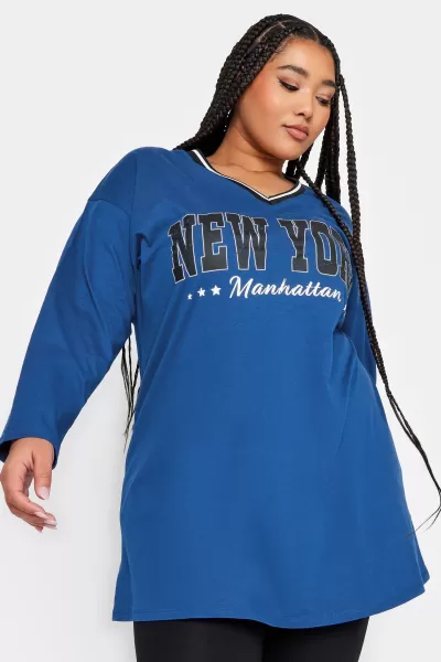Image of 'New York' Varsity Oversized T-Shirt