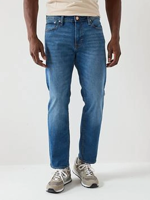 Image of jack & jones Clark 223 Original Regular Jeans Blue Denim 32W x 30L