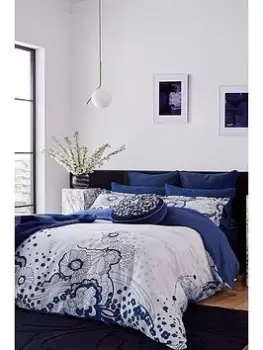 Image of Ted Baker Swirl Floral 100% Cotton Percale 220 Thread Count Duvet Cover