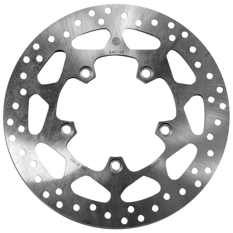 Image of BREMBO 68B407H5 Brake disc PRIME - Serie-Oro - Fixed Disc Rear, Perforated Brake Disc (82)
