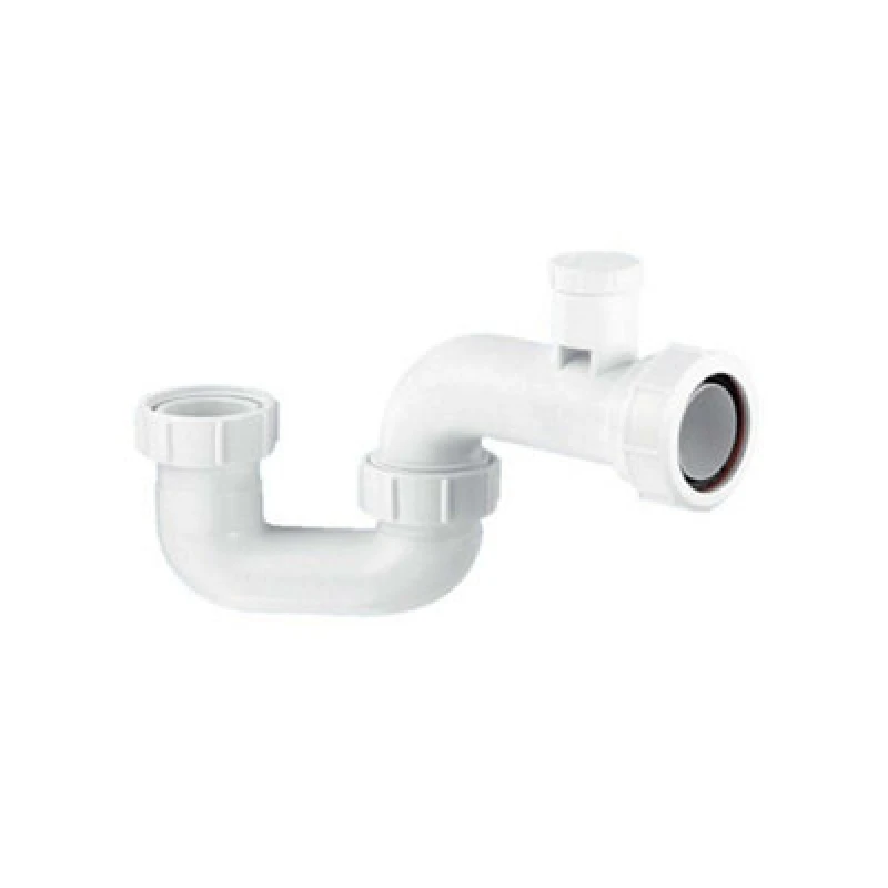 Image of McAlpine SMP10V 50mm Water Seal Anti-Syphon (Silentrap) with 1.5" Multifit Outlet Bath Trap White