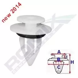 Image of ROMIX Clip C60698 BMW,MINI,X5 (E70),X3 (F25),X6 (E71, E72),Countryman (R60),Paceman (R61)