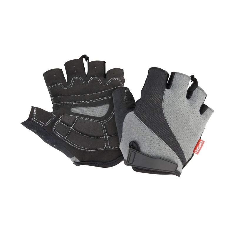 Image of Spiro Mens Short Fingerless Gloves in Grey Size: Large Grey Male L