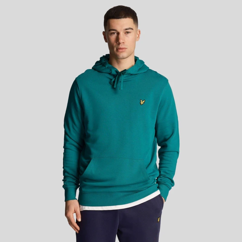 Image of Lyle and Scott Pullover Hoodie Green male S