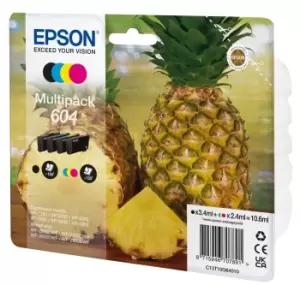 Image of Epson C13T10G64020/604 Ink cartridge multi pack Bk,C,M,Y Blister...