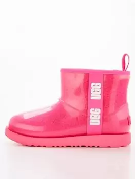 Image of UGG Classic Clear Mini Ii Boot, Pink, Size 12 Younger