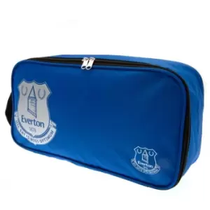 Image of Everton FC Crest Boot Bag (One Size) (Blue/White)