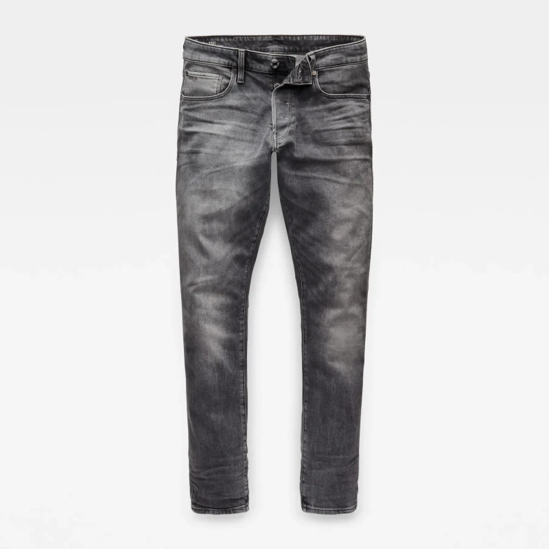 Image of G-Star Straight tapered jeans G-Star 3301 Gris Male 29x32