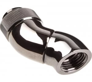 Image of EK-AF Double Angled Fitting Adapter - Black Nickel