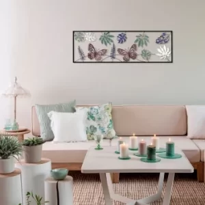 Image of Farfalla Multicolor Decorative Metal Wall Accessory