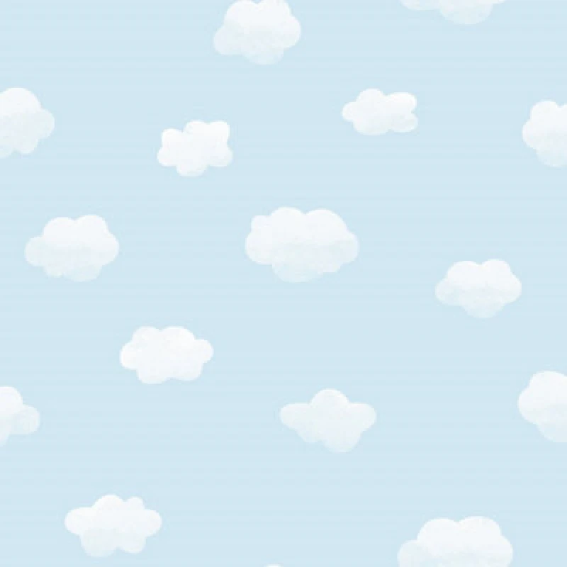 Image of HOLDEN Holden - Cloudy Sky Children's Wallpaper Clouds Blue White Nursery Kids Decor AI-8THF-ZHHA